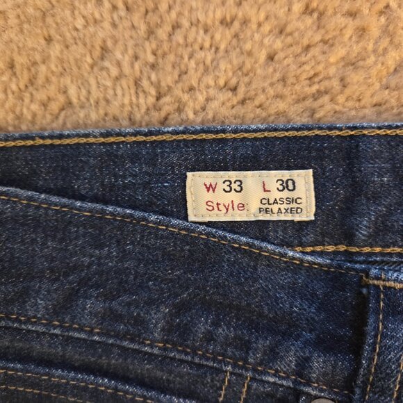 J.Crew Men’s Selvedge Button Fly Denim Jeans – Style BE622 - 33x30, Dark Wash - Picture 4 of 7